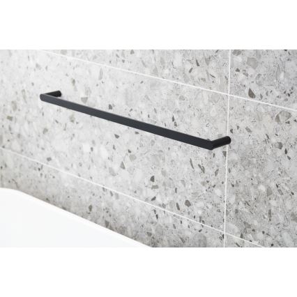 KFA Armatura 864-025-81 - Zidni držač za peškire 24 cm nerđajući čelik/matirana crno
