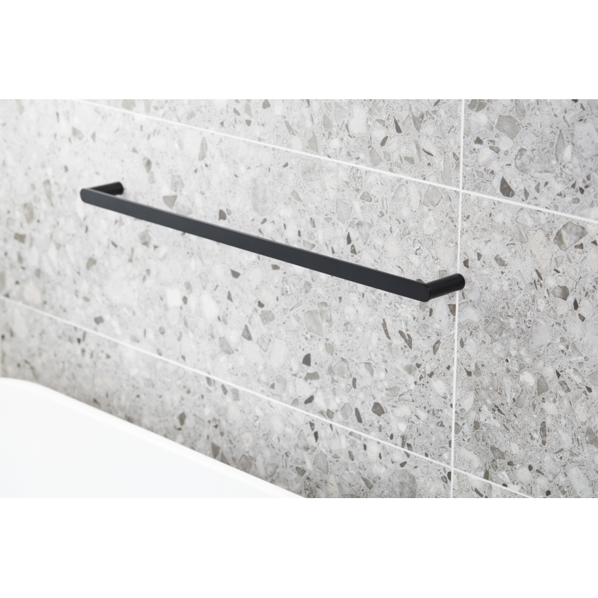 KFA Armatura 864-025-81 - Zidni držač za peškire 24 cm nerđajući čelik/matirana crno