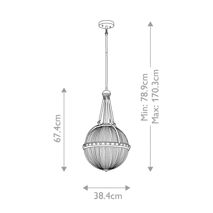 Kichler - Viseći luster ASTER 3xE14/60W/230V