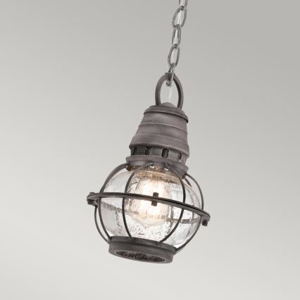 Kichler - Spoljašnji luster na lancu BRIDGE POINT 1xE27/60W/230V IP44