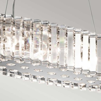 Kichler - LED Luster na sajli za kupatilo CRYSTAL SKYE 8xG9/3W/230V IP44