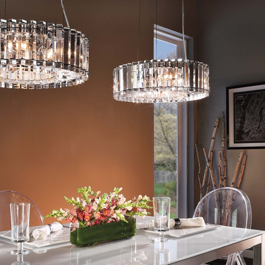 Kichler - LED Luster na sajli za kupatilo CRYSTAL SKYE 8xG9/3W/230V IP44