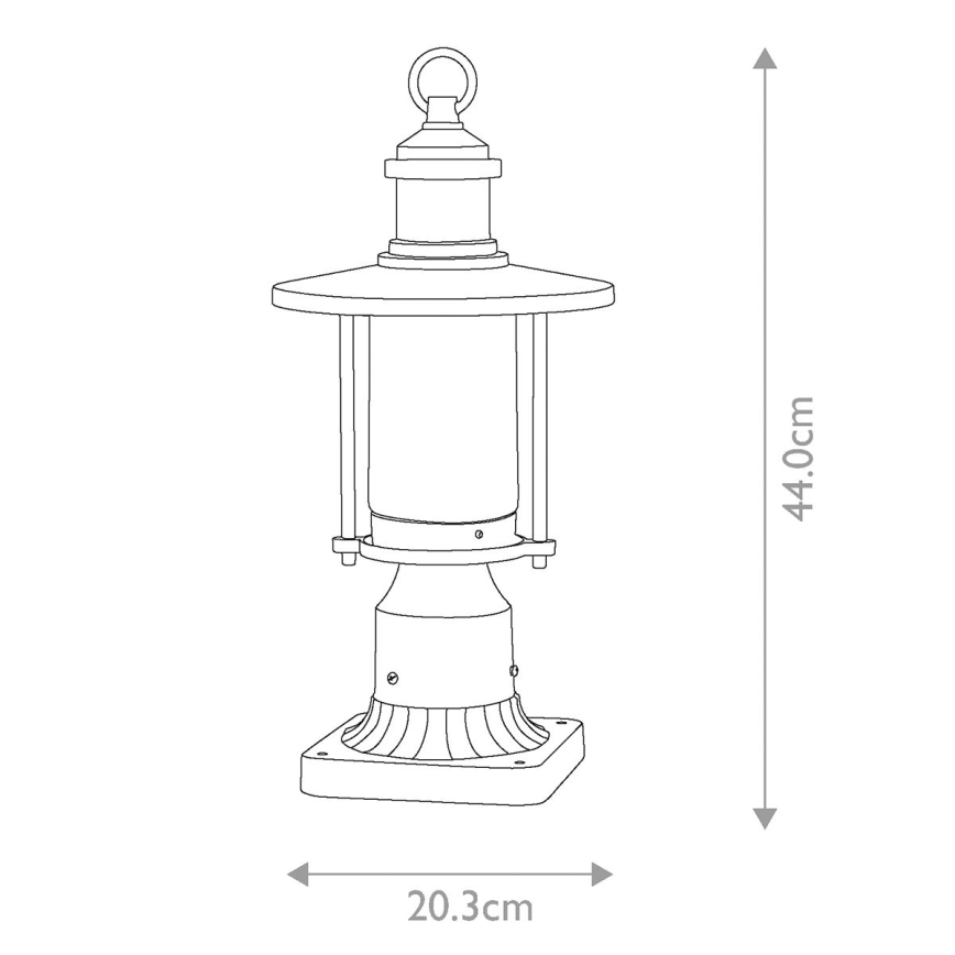 Kichler - Spoljašnja lampa RIVERWOOD 1xE27/60W/230V IP44 crno