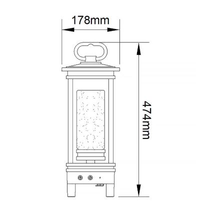 Kichler - LED Spoljašnji punjiva stona lampa sa zvučnikom SOUTH HOPE LED/3W/230V IP44