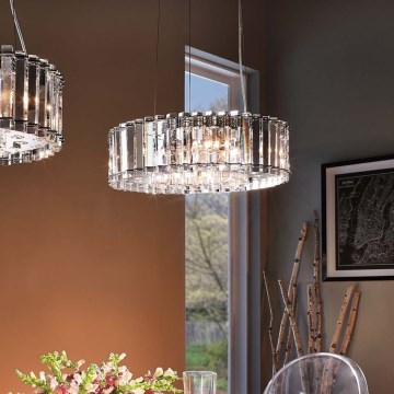 Kichler - LED Luster na sajli za kupatilo CRYSTAL SKYE 8xG9/3W/230V IP44