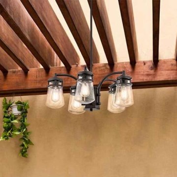 Kichler - Spoljašnji viseći luster LYNDON 5xE27/60W/230V IP44