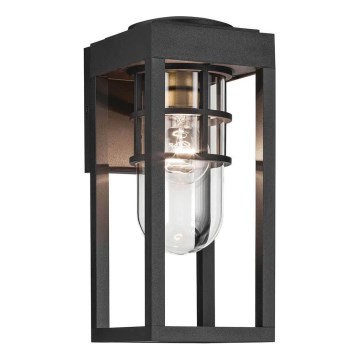 Kichler - Spoljna zidna svetiljka HONE S 1xE27/60W/230V IP44 crna