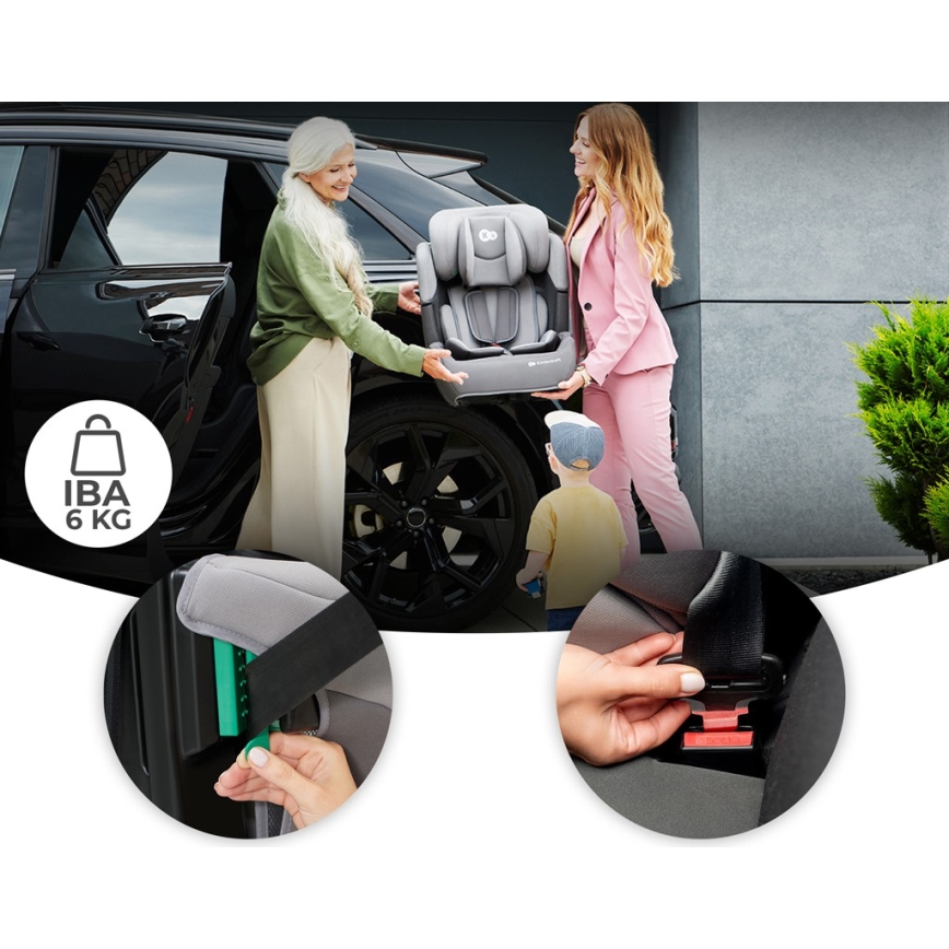 KINDERKRAFT - Auto sedište COMFORT UP i-Size (76-150 cm) svetlosiva