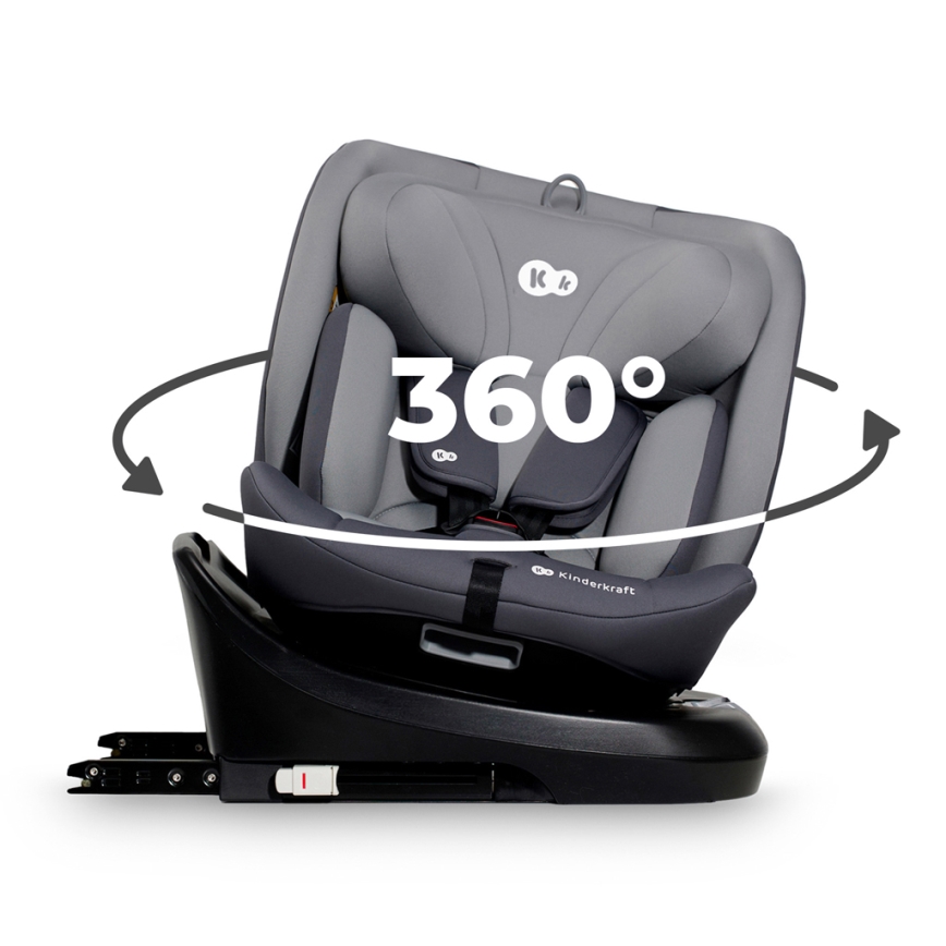 KINDERKRAFT - Auto sedište I-GROW i-Size (40-150 cm) sivo