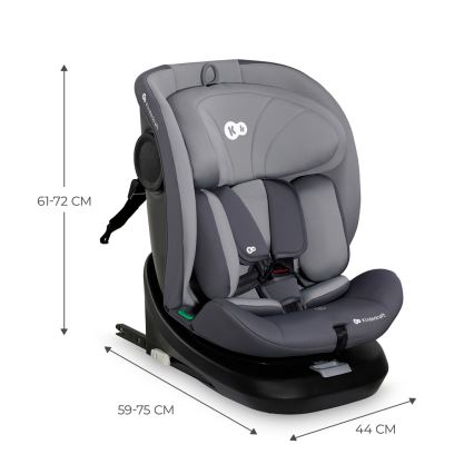 KINDERKRAFT - Auto sedište I-GROW i-Size (40-150 cm) sivo