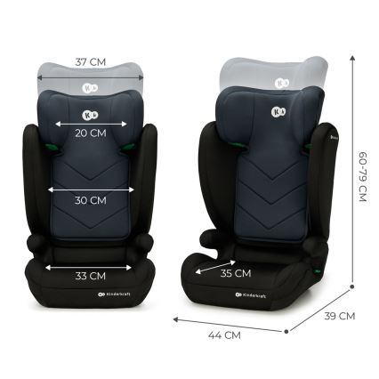 KINDERKRAFT - Auto sedište I-SPARK i-Size (100-150 cm) crno