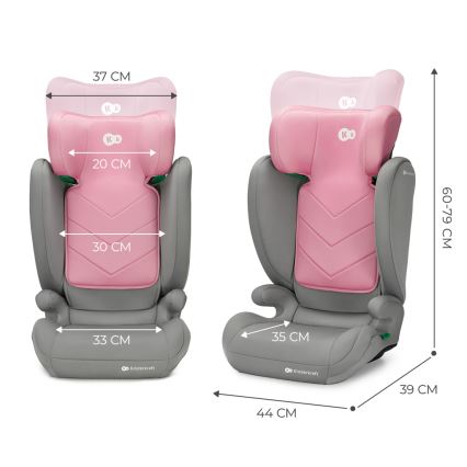 KINDERKRAFT - Auto sedište I-SPARK i-Size (100-150 cm) roze
