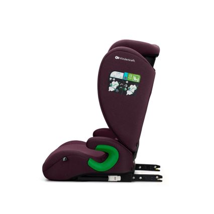 KINDERKRAFT - Auto sedište JUNIOR FIX 2 (100-150 cm) Cherry pearl