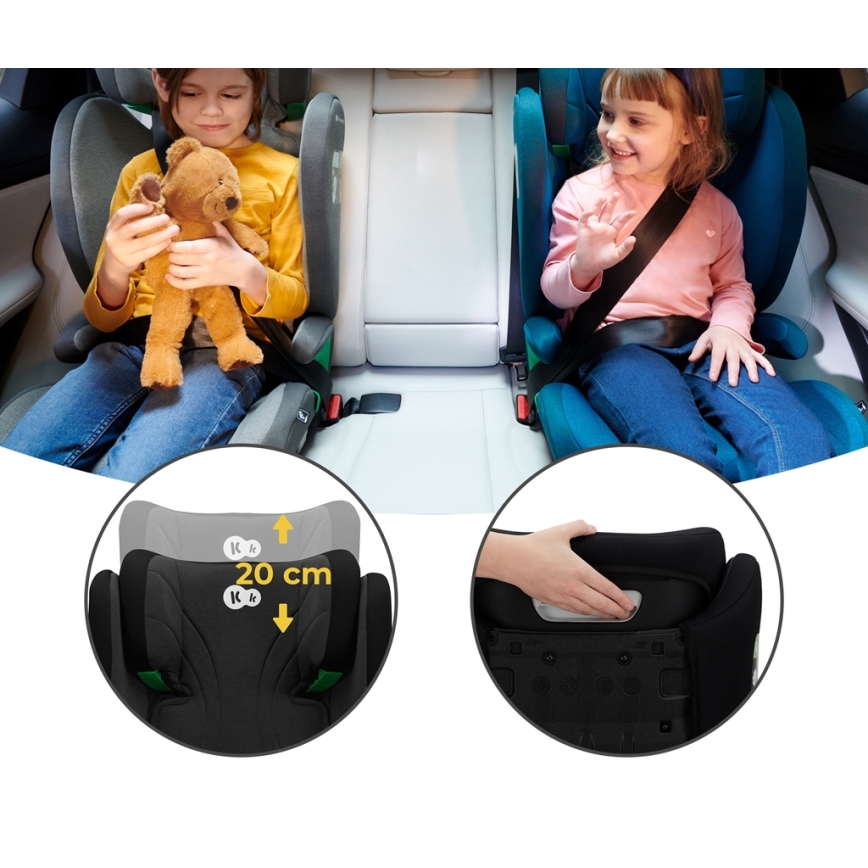 KINDERKRAFT - Auto sedište JUNIOR FIX 2 (100-150 cm) Graphite black