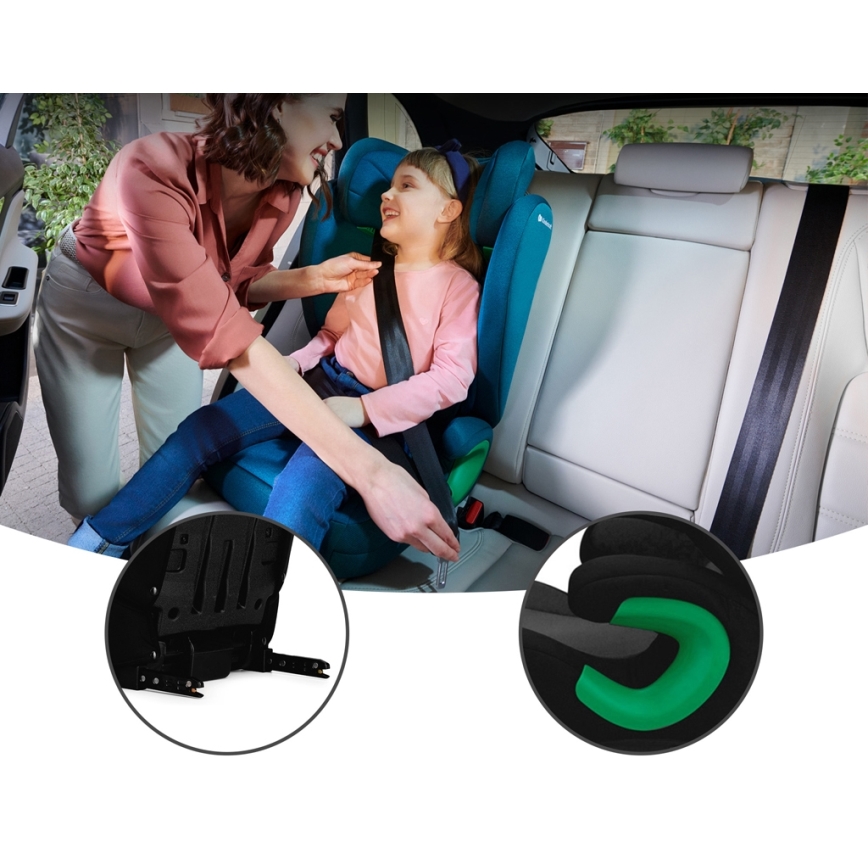 KINDERKRAFT - Auto sedište JUNIOR FIX 2 (100-150 cm) Graphite black