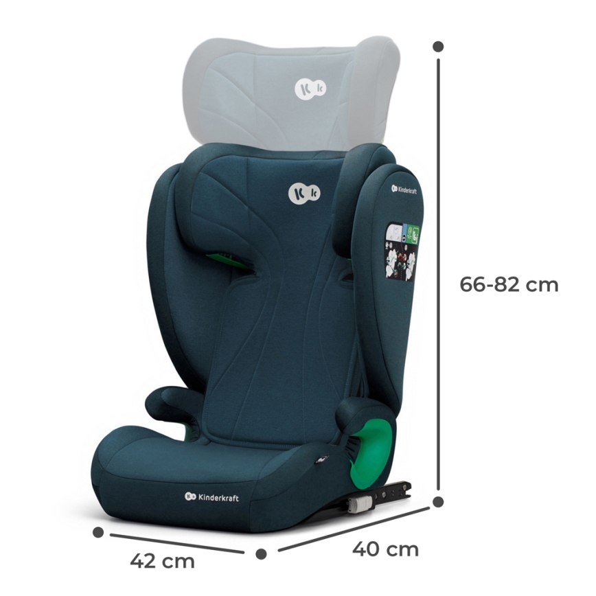 KINDERKRAFT - Auto sedište JUNIOR FIX 2 (100-150 cm) Harbor blue