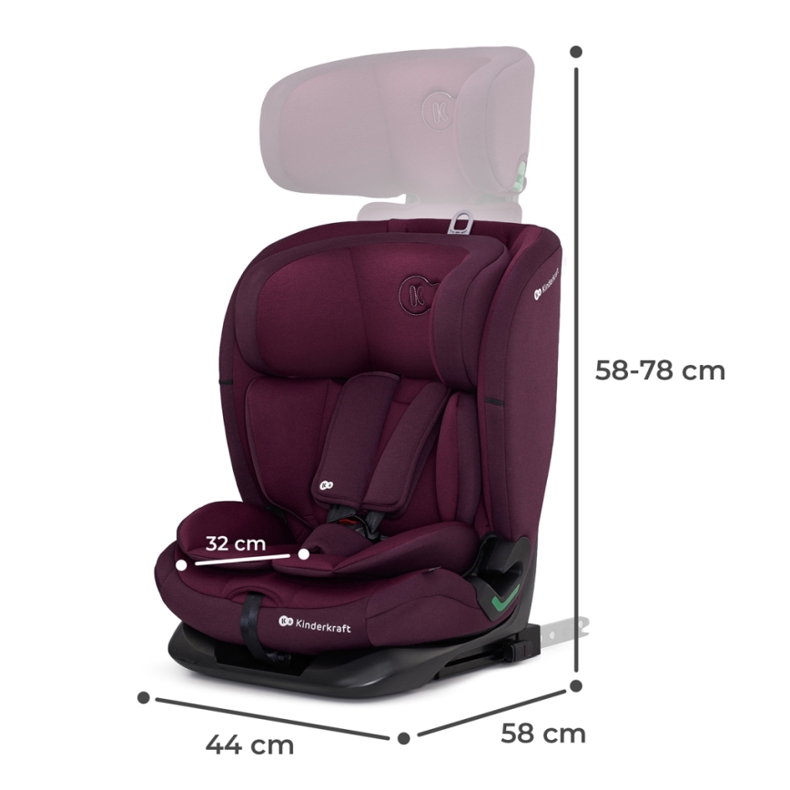 KINDERKRAFT - Auto sedište ONETO 3 i-Size (76-150 cm) + Isofix Cherry pearl