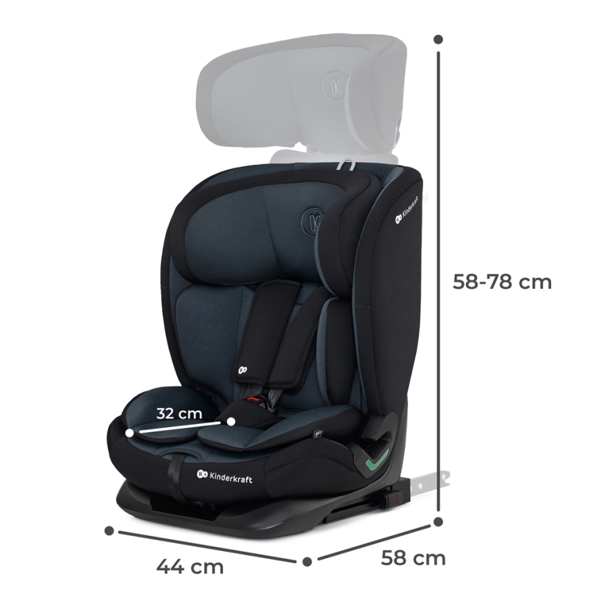 KINDERKRAFT - Auto sedište ONETO 3 i-Size (76-150 cm) + Isofix Graphite black