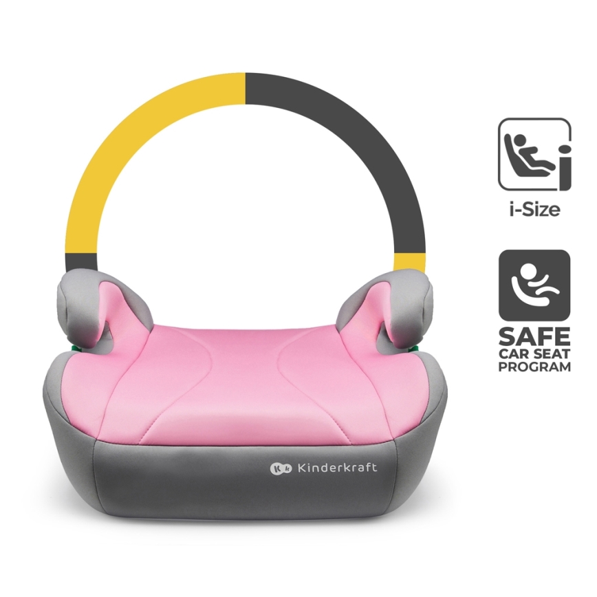 KINDERKRAFT - Booster auto sedište I-BOOST i-Size 135-150 cm roze