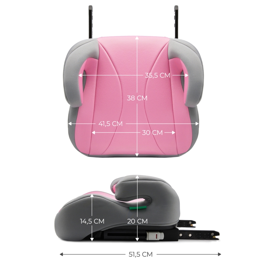 KINDERKRAFT - Booster auto sedište I-BOOST i-Size 135-150 cm roze