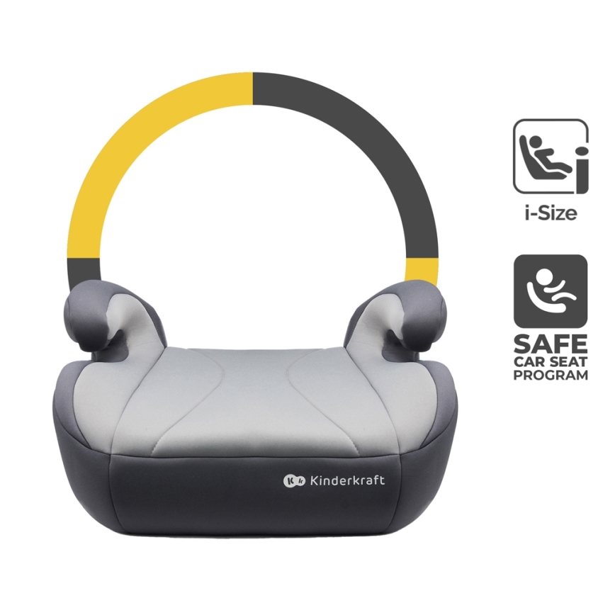 KINDERKRAFT - Booster auto sedište I-BOOST i-Size 135-150 cm sivo