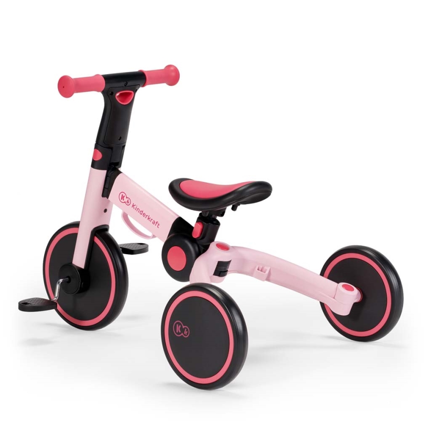 KINDERKRAFT - Dečija bicikl guralica 3u1 4TRIKE roze