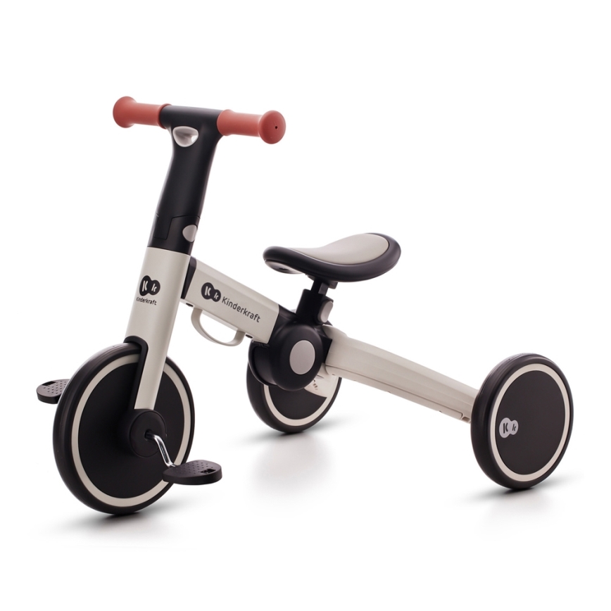 KINDERKRAFT - Dečija bicikl guralica 3u1 4TRIKE sivo