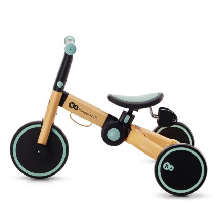 KINDERKRAFT - Dečija bicikl guralica 3u1 4TRIKE žuta/menta