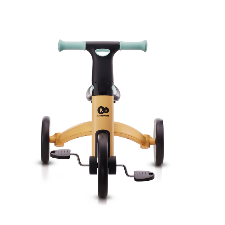 KINDERKRAFT - Dečija bicikl guralica 3u1 4TRIKE žuta/menta