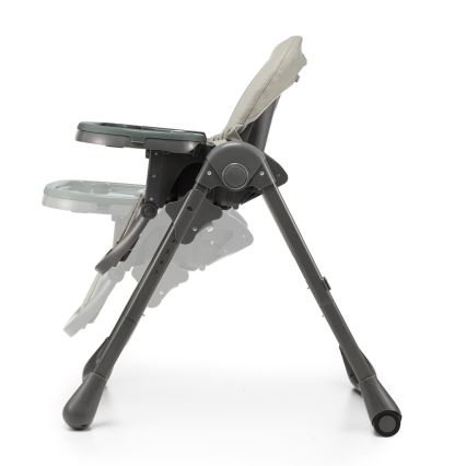 KINDERKRAFT - Dečija stolica za hranjenje TUMMIE siva