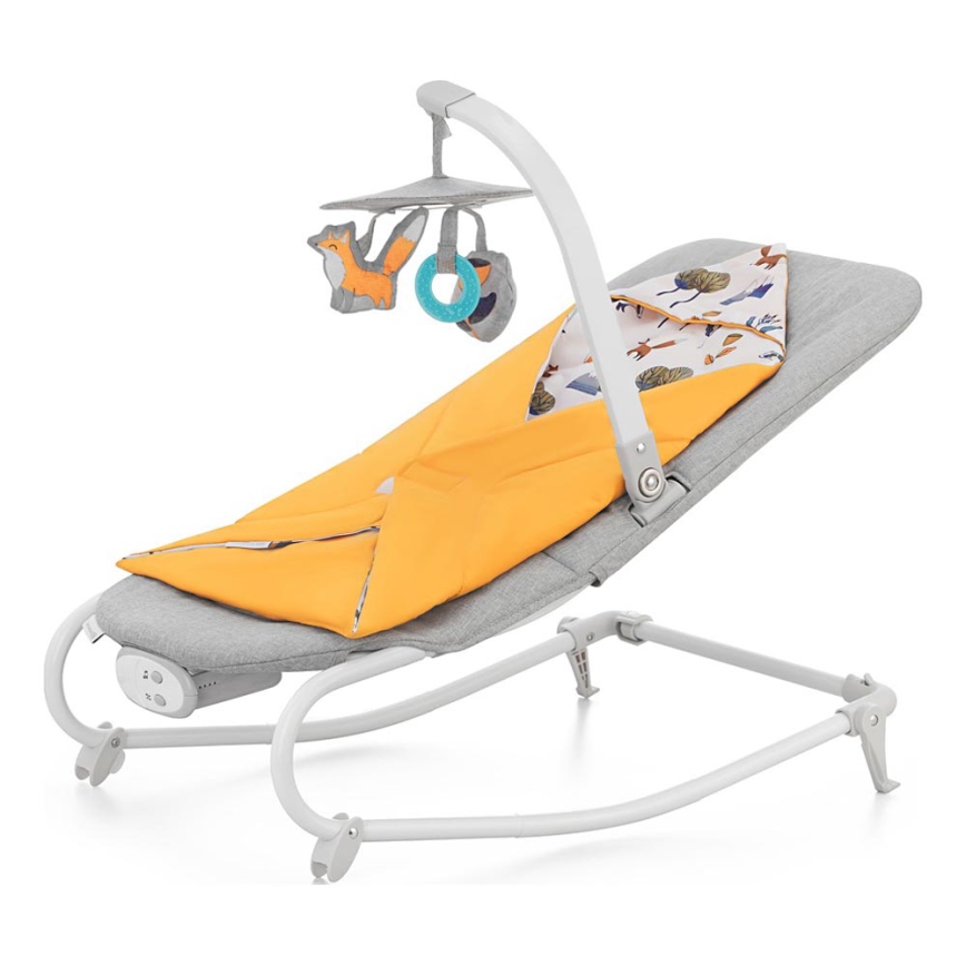 KINDERKRAFT - Dečija vibrirajuća ležaljka sa melodijom FELIO 2 žuta