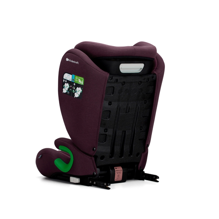 KINDERKRAFT - Dečije auto-sedište JUNIOR FIX 2 (100–150 cm) biserno trešnjasta