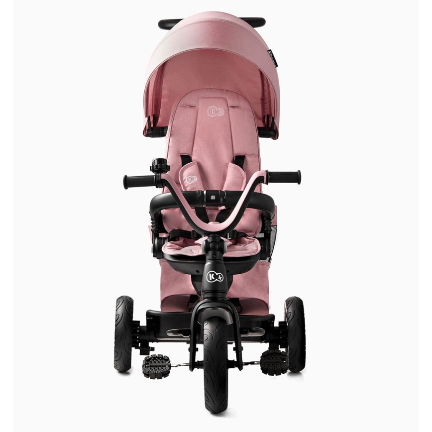 KINDERKRAFT - Dečiji tricikl 5 u 1 EASYTWIST ružičasta/crna
