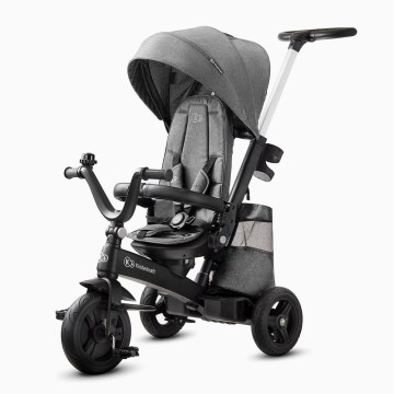 KINDERKRAFT - Dečiji tricikl 5u1 EASYTWIST siva/crna