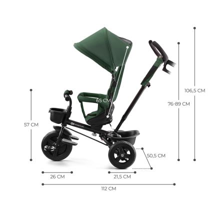 KINDERKRAFT - Dečiji tricikl AVEO zelena