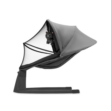 KINDERKRAFT - Dečja ljuljaška sa melodijom 2u1 LUMI 4xAAA tamno siva