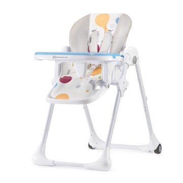 KINDERKRAFT - Dečja stolica za hranjenje YUMMY bež/bela