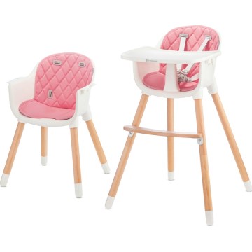 KINDERKRAFT - Hranilica 2v1 SIENNA bukva/roze