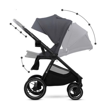 KINDERKRAFT - Kombinovana kolica 2u1 NEA 2 Dark grey
