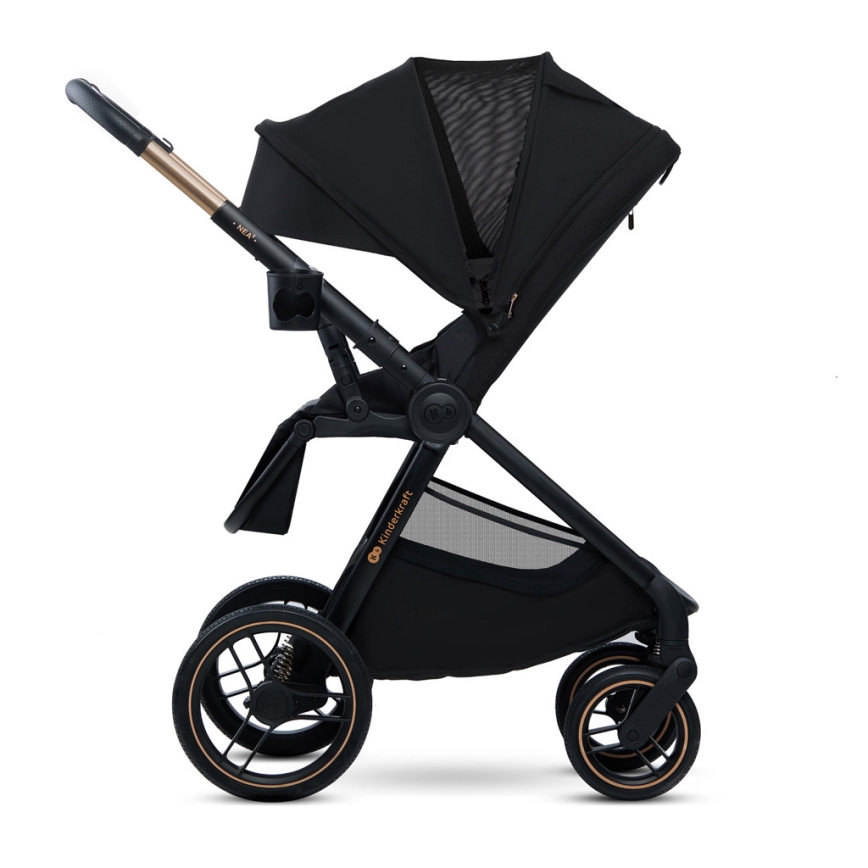 KINDERKRAFT - Kombinovana kolica 2u1 NEA 2 Midnight black