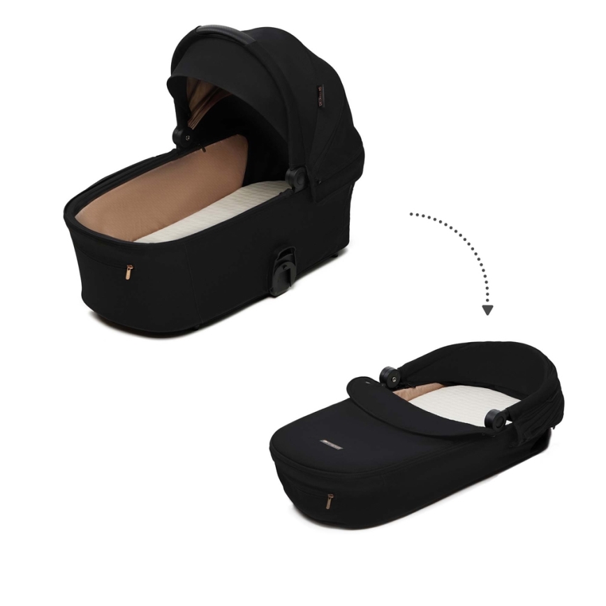 KINDERKRAFT - Kombinovana kolica 2u1 NEA 2 Midnight black