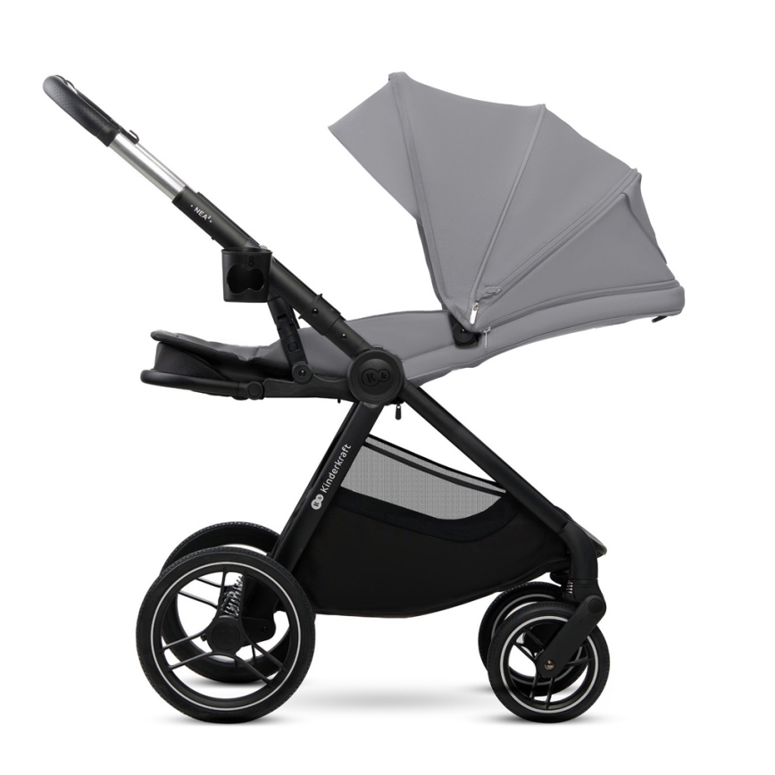 KINDERKRAFT - Kombinovana kolica 2u1 NEA 2 Platinum grey
