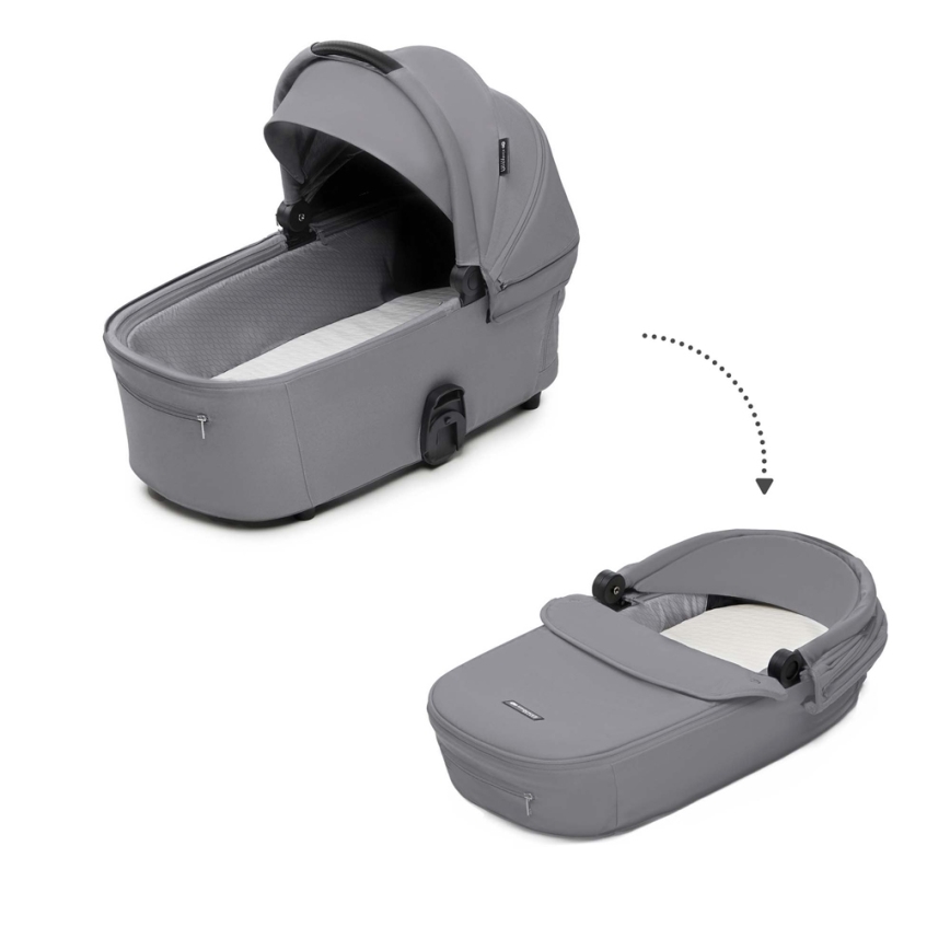 KINDERKRAFT - Kombinovana kolica 2u1 NEA 2 Platinum grey