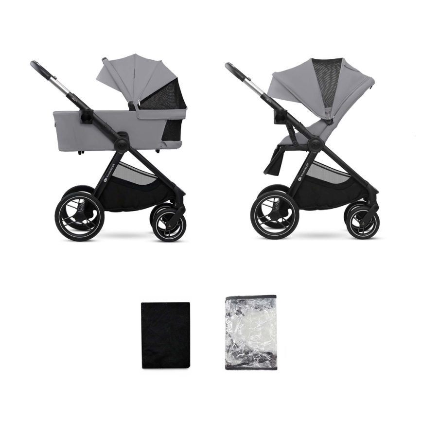 KINDERKRAFT - Kombinovana kolica 2u1 NEA 2 Platinum grey