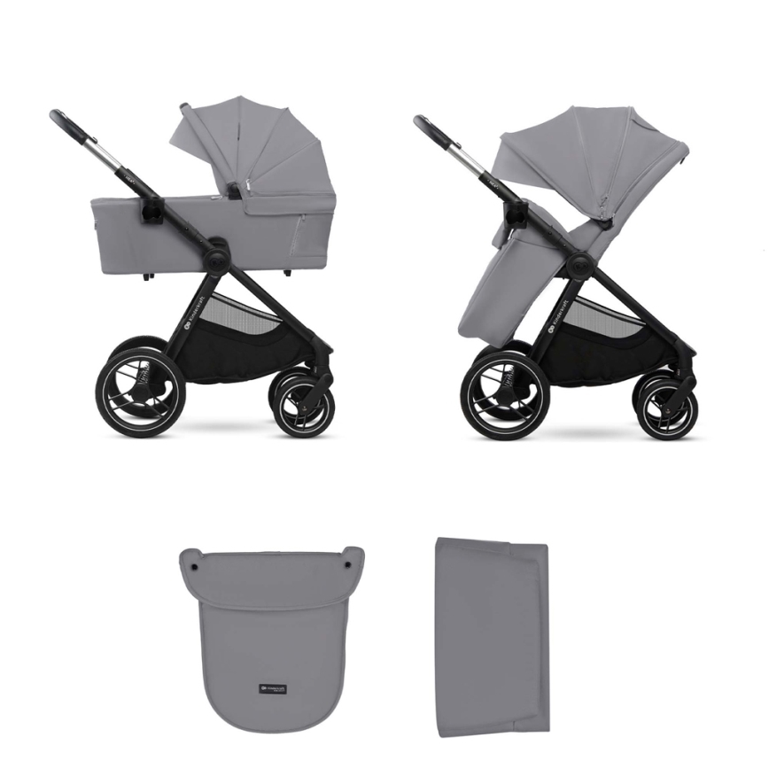 KINDERKRAFT - Kombinovana kolica 2u1 NEA 2 Platinum grey