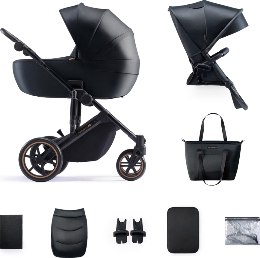 KINDERKRAFT - Kombinovana kolica 2u1 PRIME 2 crno
