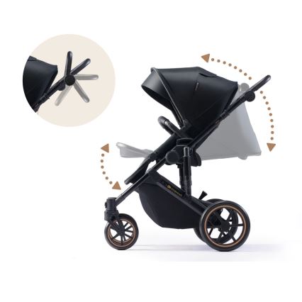 KINDERKRAFT - Kombinovana kolica 2u1 PRIME 2 crno