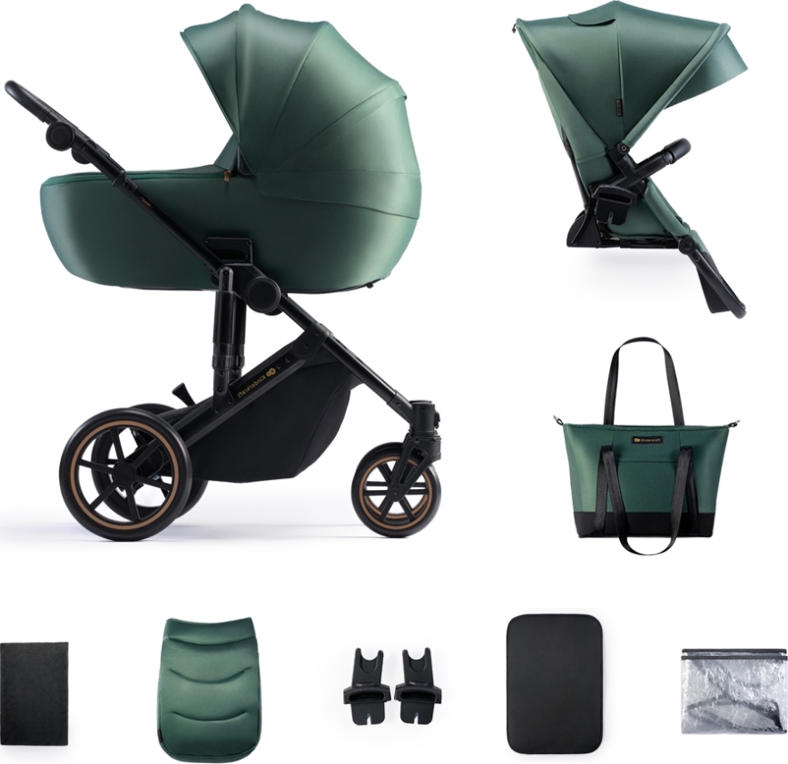 KINDERKRAFT - Kombinovana kolica 2u1 PRIME 2 zelena