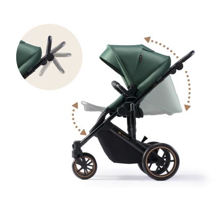 KINDERKRAFT - Kombinovana kolica 2u1 PRIME 2 zelena