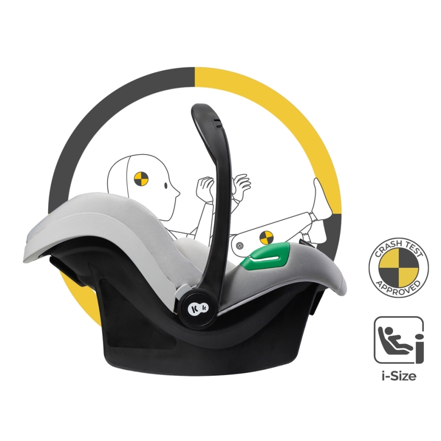 KINDERKRAFT - Kombinovana kolica 3u1 ESME Moonlight grey + auto sedište MINK PRO